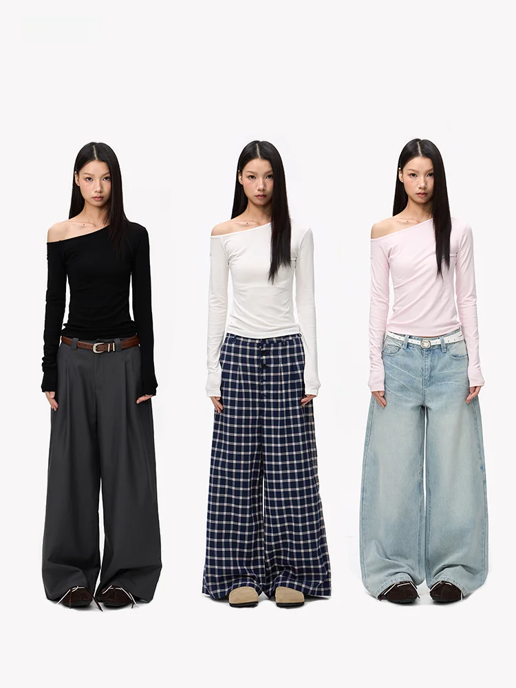 

Футболка NoayTok American Sle Long Sve Slim Fit с сексуальным дизайном плеч, из смесовой ткани с лайкрой, повседневная, универсальная, базовый слой, топ