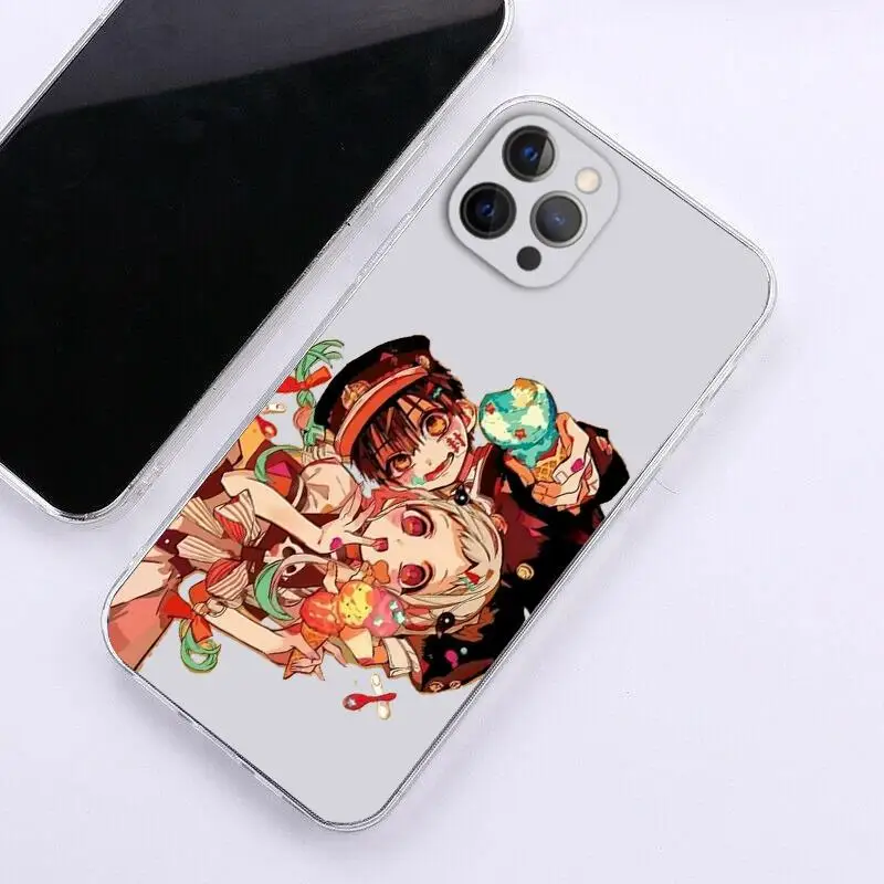 Japan Cartoon Animation Toilet Bound Hanako Kun TPU Case for iPhone 13 11 12 Mini Pro X XS XR Max 7 8 6 Plus SE 2020 Back Cove