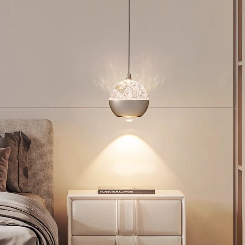 Nordic Bauhaus Style Iron Pendant Lights for Living Room Office LED Hanging Lamps with Plug Metallic Luster Wall Hanging Lighs