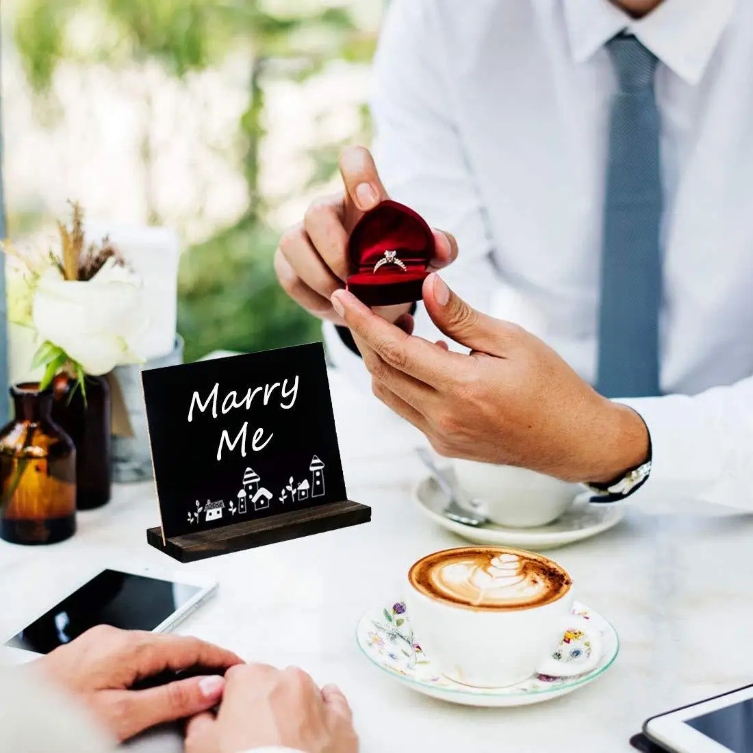 Vintage Little Chalkboard pendolo pezzo in legno carino artefatto Display bacheca decorativa