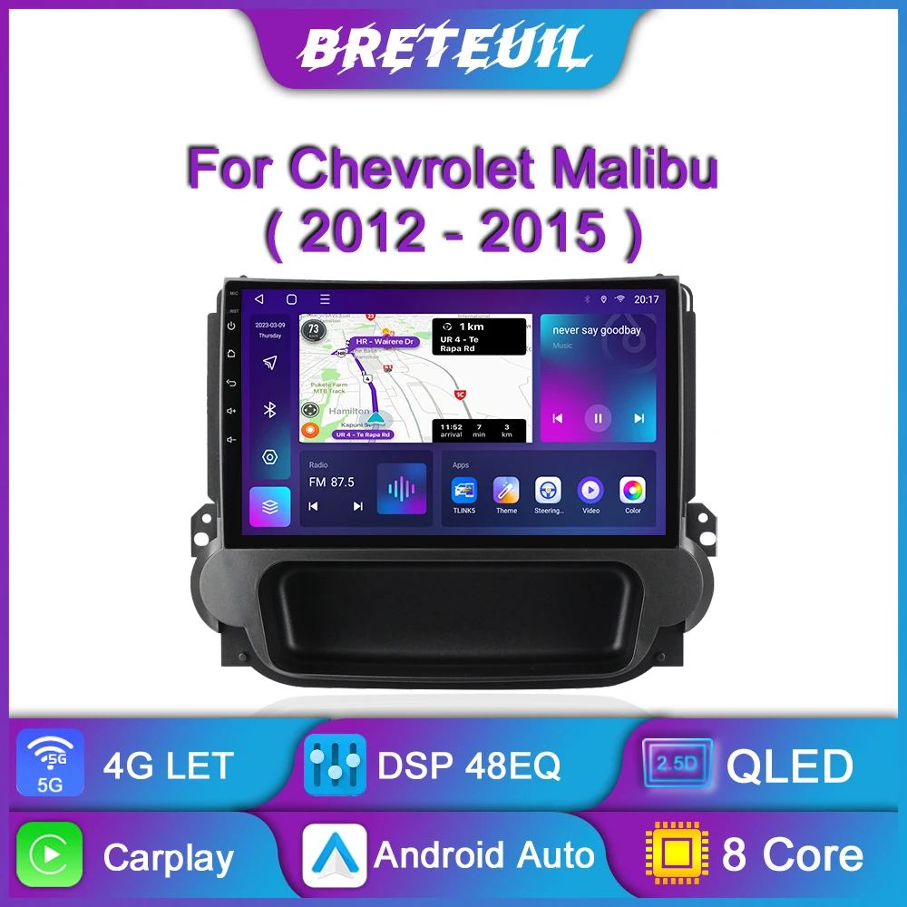 

For Chevrolet Malibu 2012 2013 2014 2015 Car radio Android Multimedia Video Player GPS Navigation QLED Touch Screen Auto Stereo