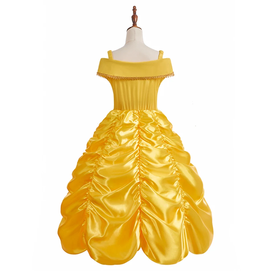 Mädchen Prinzessinnenkleid Kinder Fantasie-Cosplay-Kostüm Kinder Party Ballkleid Halloween Karneval Verkleidungskleidung Buchwoche – Detail 9