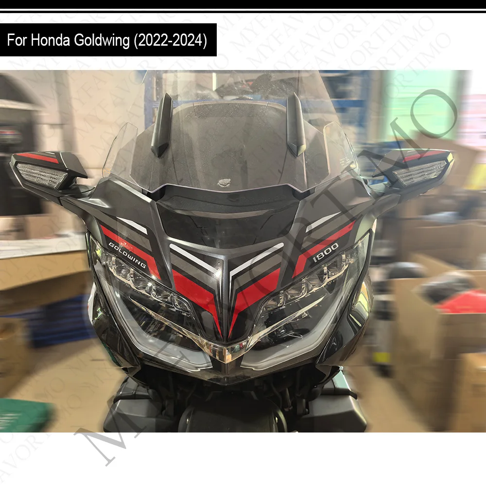 

Modified Stickers Kit 2022 - 2024 Fit For Honda Gold wing GL1800 F6B Backrest Trunk Luggage Cases Fuel Tank Pad Fairing Fender