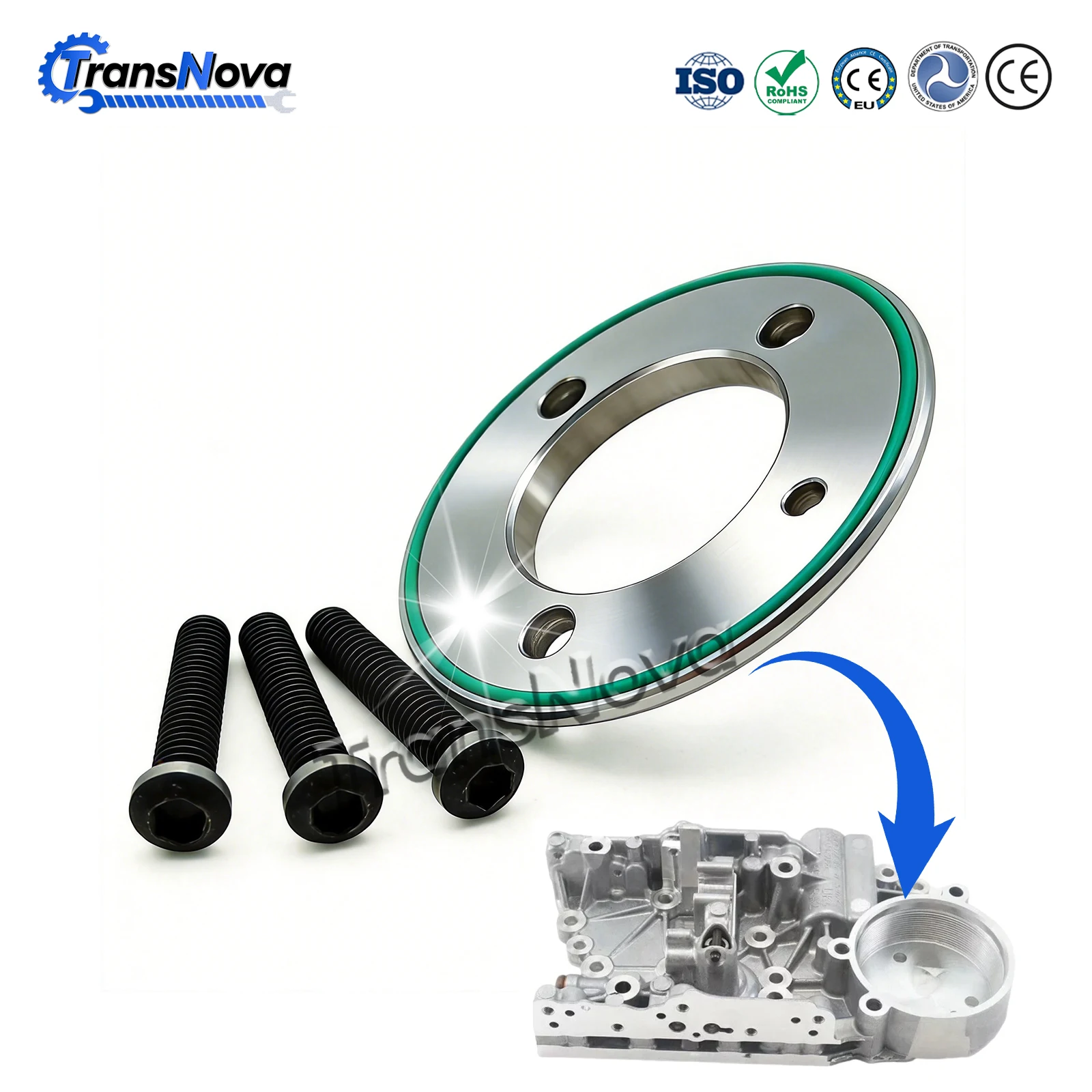 TransNova 0AM DQ200 DSG Automatic Transmission Aluminum Housing Base Shim Improve Piston 7 Speed For VW Golf 7 TT AUDI A3 SEAT