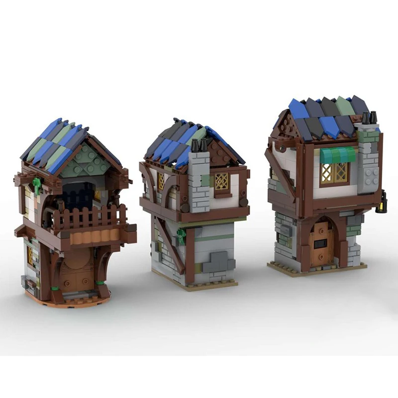 Moc Building Bricks Woad Village ModelTechnology Modular Blocks Medieval Castle Model Gifts Christmas Toys DIY Sets Assembly