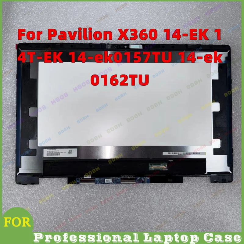 @BDBH FHD Display Panel LCD Touch Screen Digitizer Assembly For Pavilion X360 14-EK 14T-EK 14-ek0157TU 14-ek0162TU 14-ek0039TU