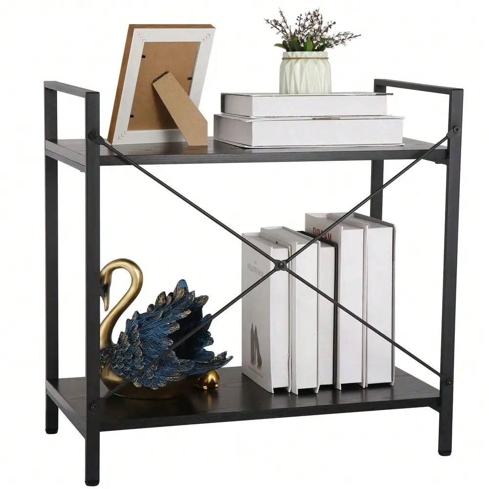 2 Tier Storage Shelf Durable Display Storage Stand for Home Kitchen