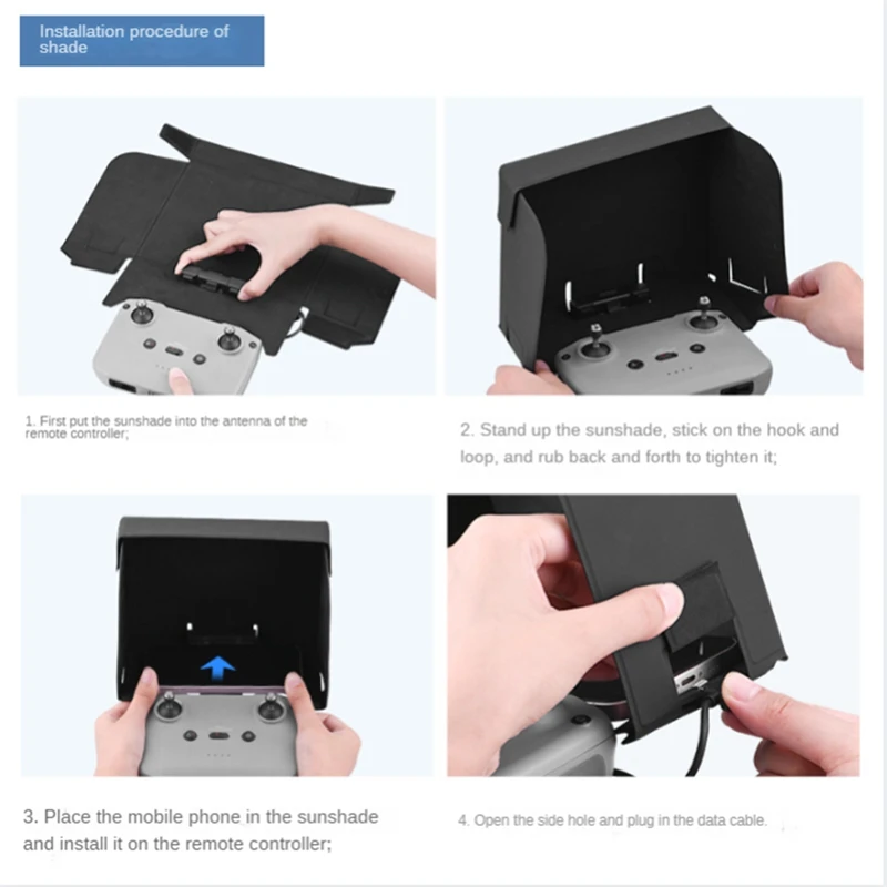 ل DJI 3/MINI 3 برو التحكم عن بعد ظلة AIR2S المحمولة متعددة الوظائف ظلة ضوء درع أجزاء