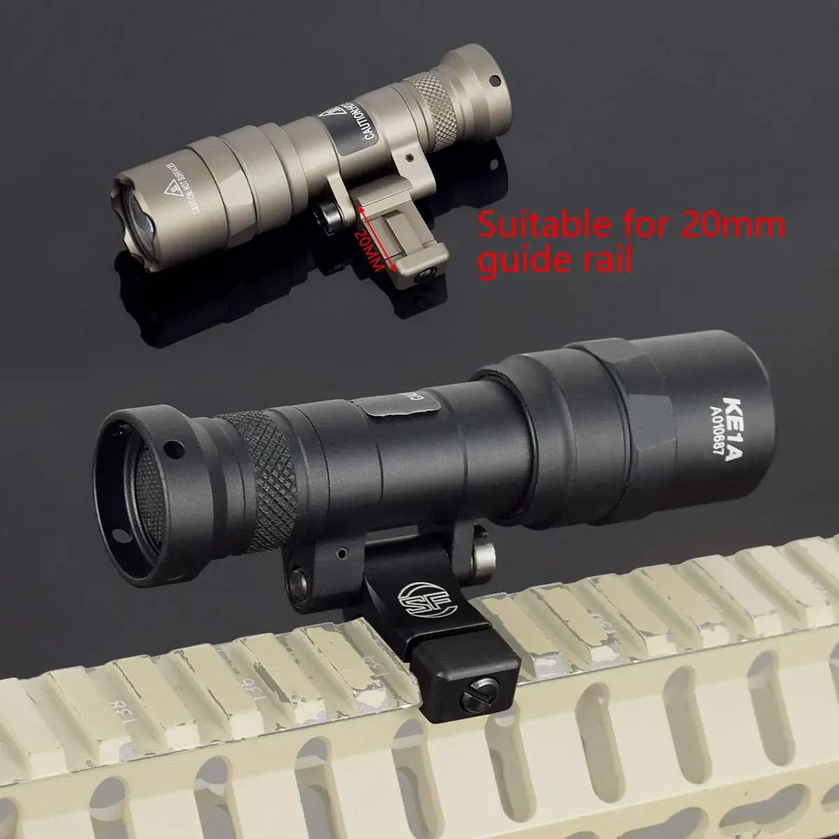 Surefire M340 M600 M640 SF Tactical LED Flashlight M340V Strobe Scout Light 20mm Picatinny Rail M LOK Mount Airsoft Hunting Lamp