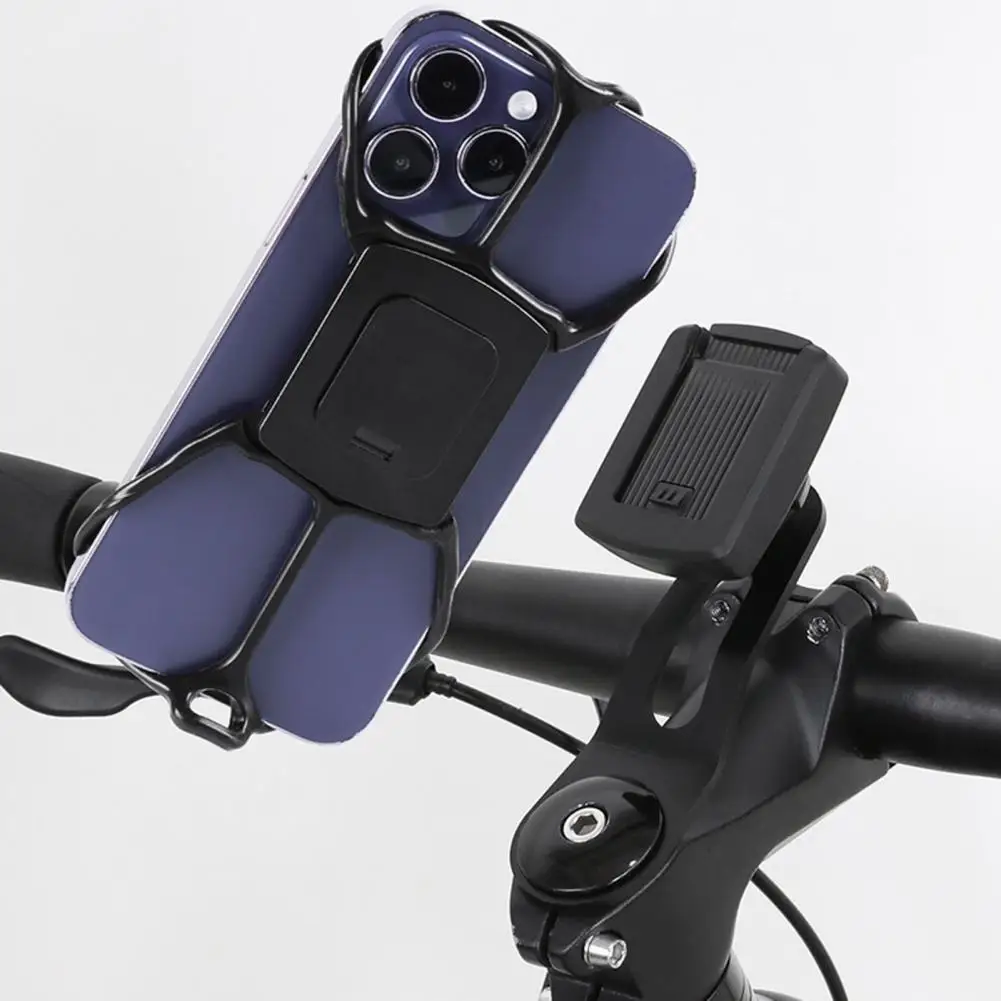 Phone Holder for Cycling Universal Bike Phone Mount Stable Four-sided Buckle Design Bike Phone Holder for Hands-free for Cycling