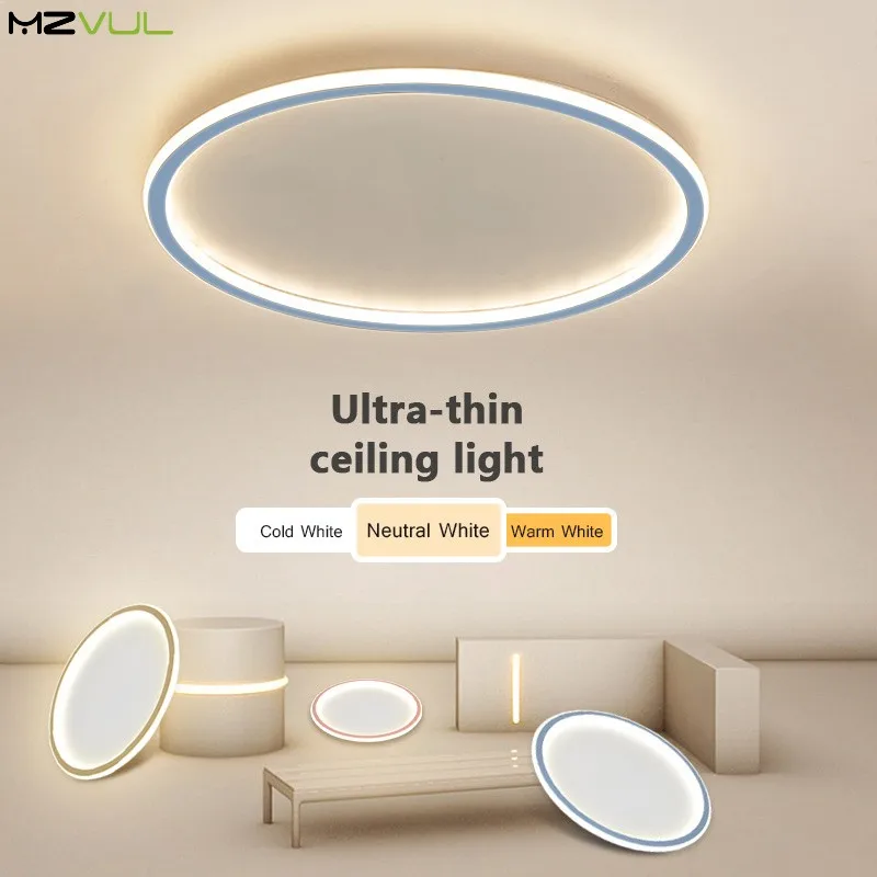 

Nordic Rubber Ring LED Ceiling Lamp 25W 30W 48W 58W Modern Simple Ceiling Light Indoor Lighting AC 85-265V Living Room Bedroom