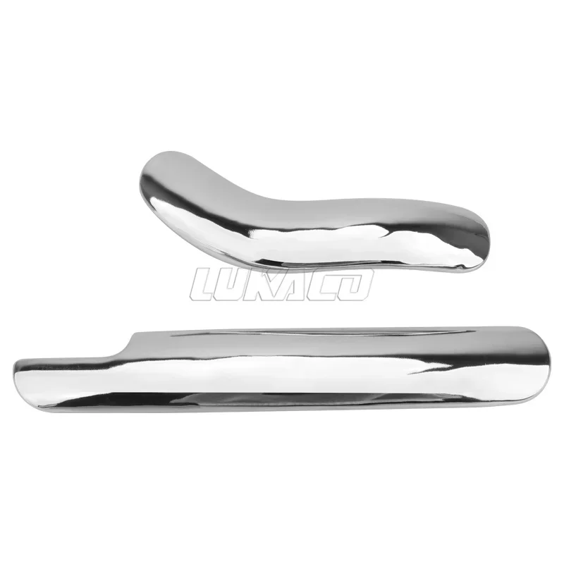 Motorcycle Exhaust Muffler Pipe Leg Protector Chrome Curved Heat Shield Cover Guard For HONDA Shadow ACE VT400 VT750 1997-2013