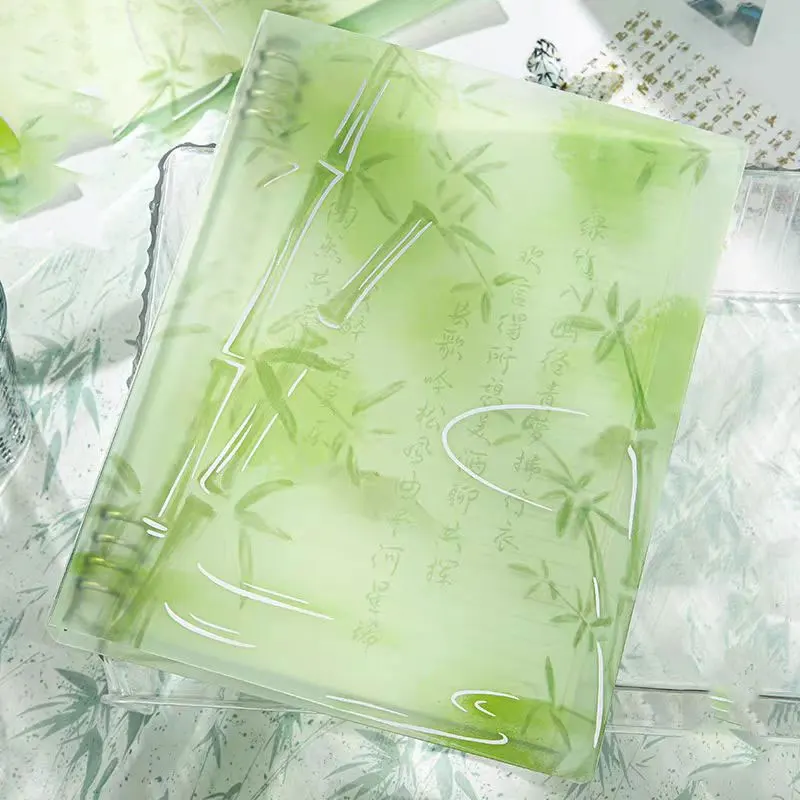 1Piece 8-Hole B5 Transparent PVC Cover Loose-leaf Book Student Handbook Shell  PP Shell Notebook Cover Budget Binder Supplies