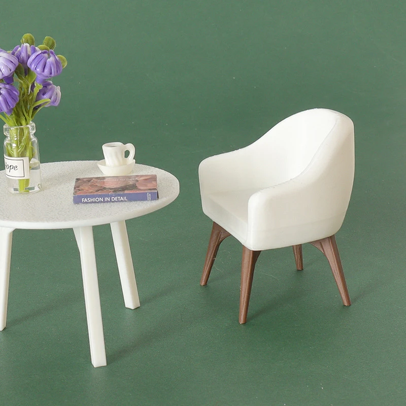 Poppenhuis Micro Scène Bouw Rekwisieten 1/12 Poppenhuis Mini Fauteuil Model Poppenhuis Woonkamer Meubels Decoratie