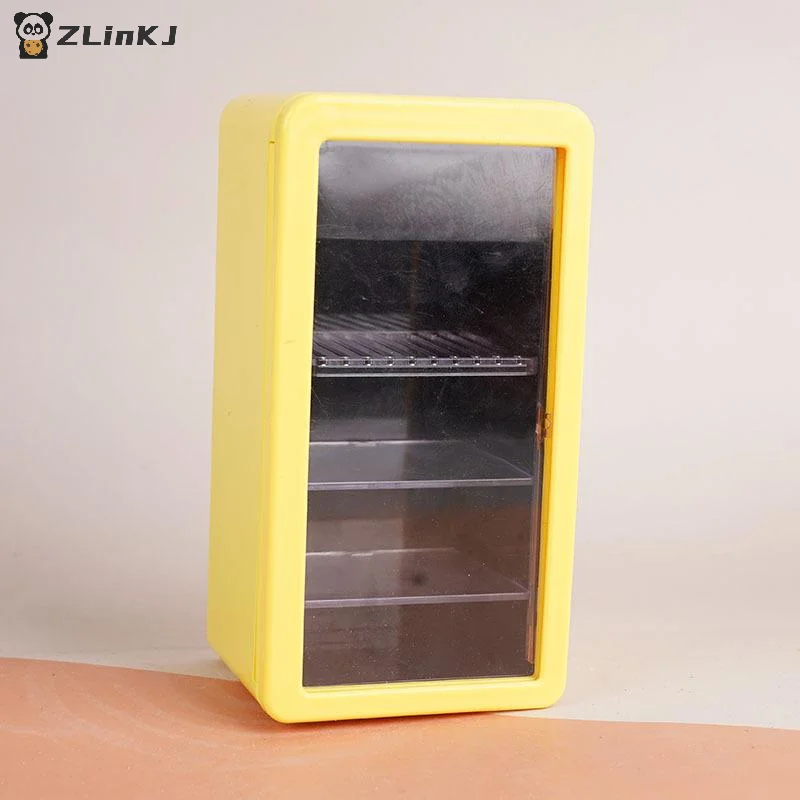 ▶ 1:12 دمية المنمنمات الثلاجة المعلبة شرب المشروبات خزانة نموذج بيت الدمية سوبر ماركت اكسسوارات التظاهر اللعب لعبة DIY بها بنفسك #2