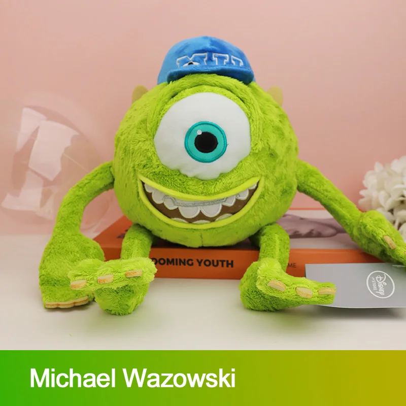 Flauschige Kawaii Sulley Mike Wazowsky Monster Uni Plüschtier-Sets, süße Pixar-Puppen als Geburtstagsgeschenk für Jungen und Mädchen