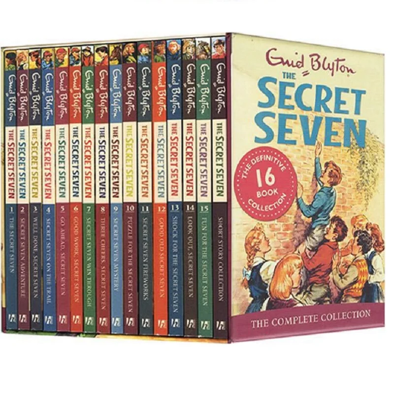 

16 Books/Set The Secret Seven Collection Children's Adventure Novels English Reading Books