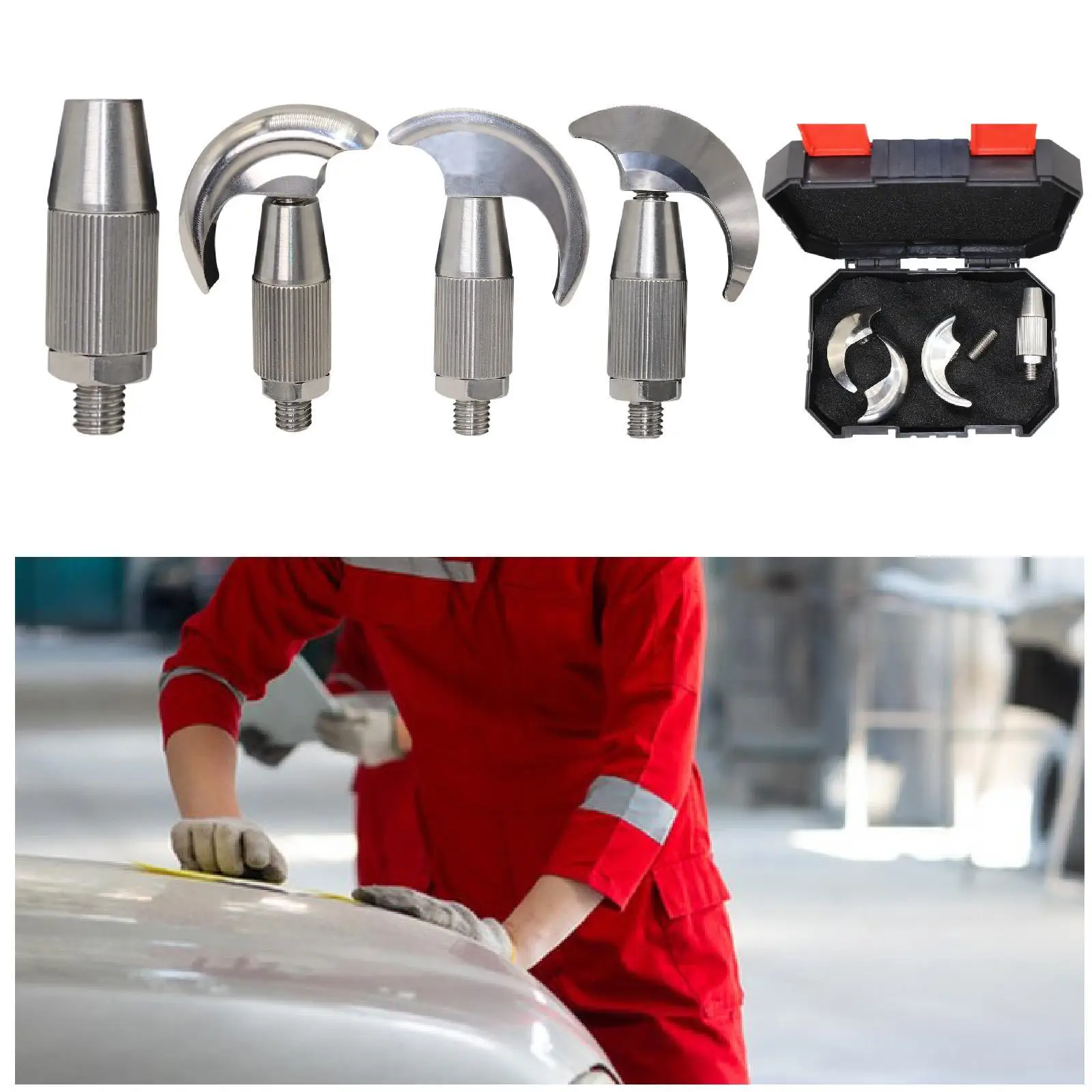 

Наконечник стержня вмятины автомобиля, инструмент для ремонта вмятины автомобиля, простая установка, сверхмощная головка для ремонта вмятины для мотоцикла