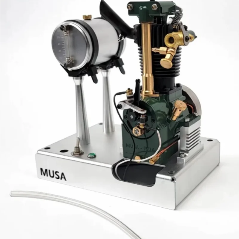 Simulation Mini Retrogasoline Engine,Methanol Engine Model Engine, Fueling Capable of Starting, Model RC Modification