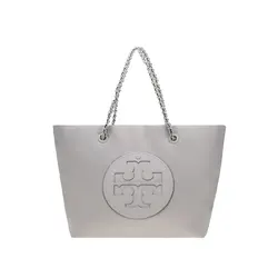 Tory Burch Counter ELLA Series Fabric and Artificial Leather Medium Women's Tote Bag 152313