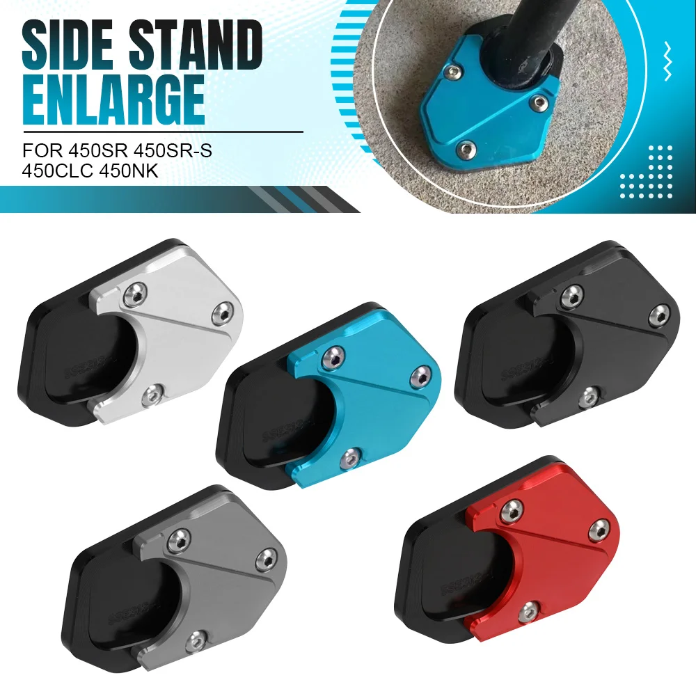 

Side Stand Enlarge Sidestand Kickstand Motorcycle Accessories FOR CFMOTO 450SR 450SR-S 450CLC 450NK CNC Aluminium 450 CLC SR NK