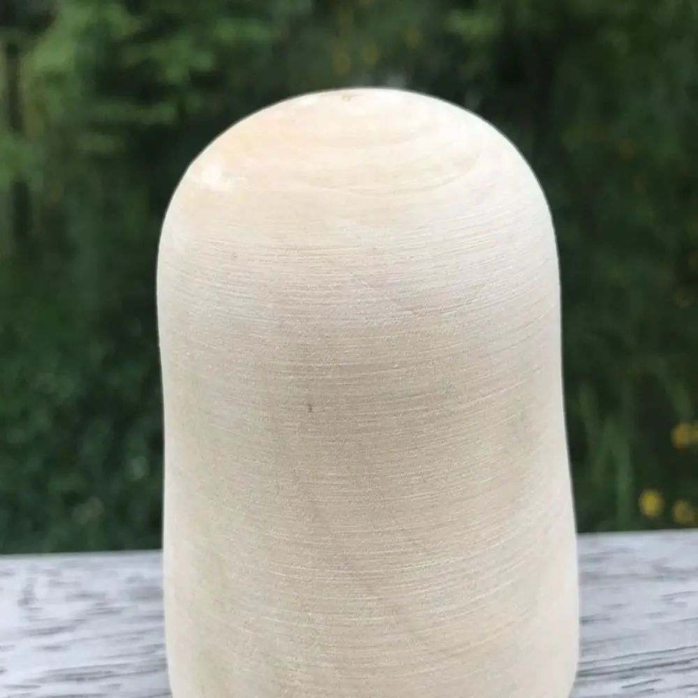 DIY ongeverfd kleuterschool handwerk materiaal Russische nestpoppen lege houten embryo's Matryoshka speelgoedpop