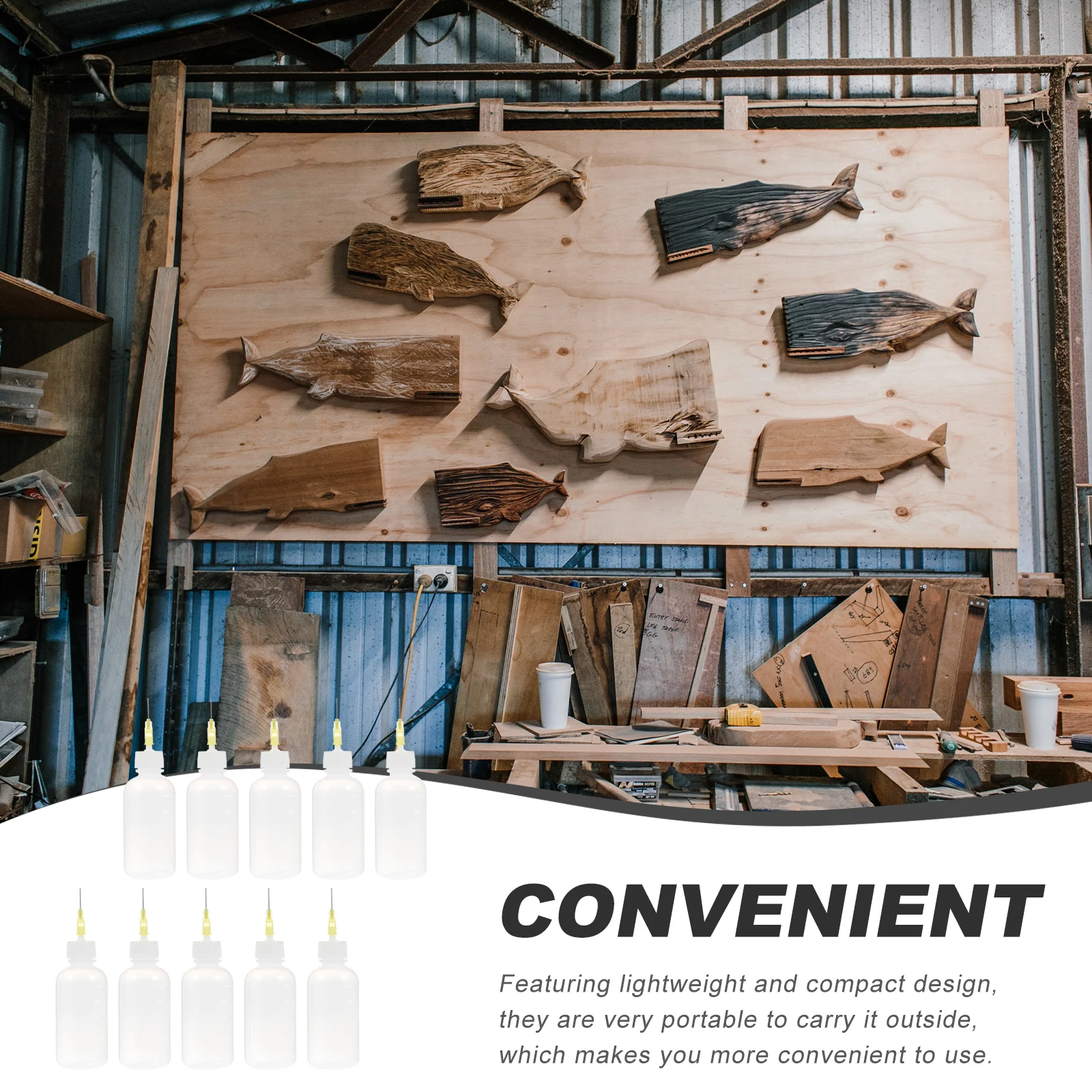 

10Pcs Glue Squeeze Bottles Applicator Bottles Multi-Functional Dropper for Adhesives Paints Glitter Industrial Use