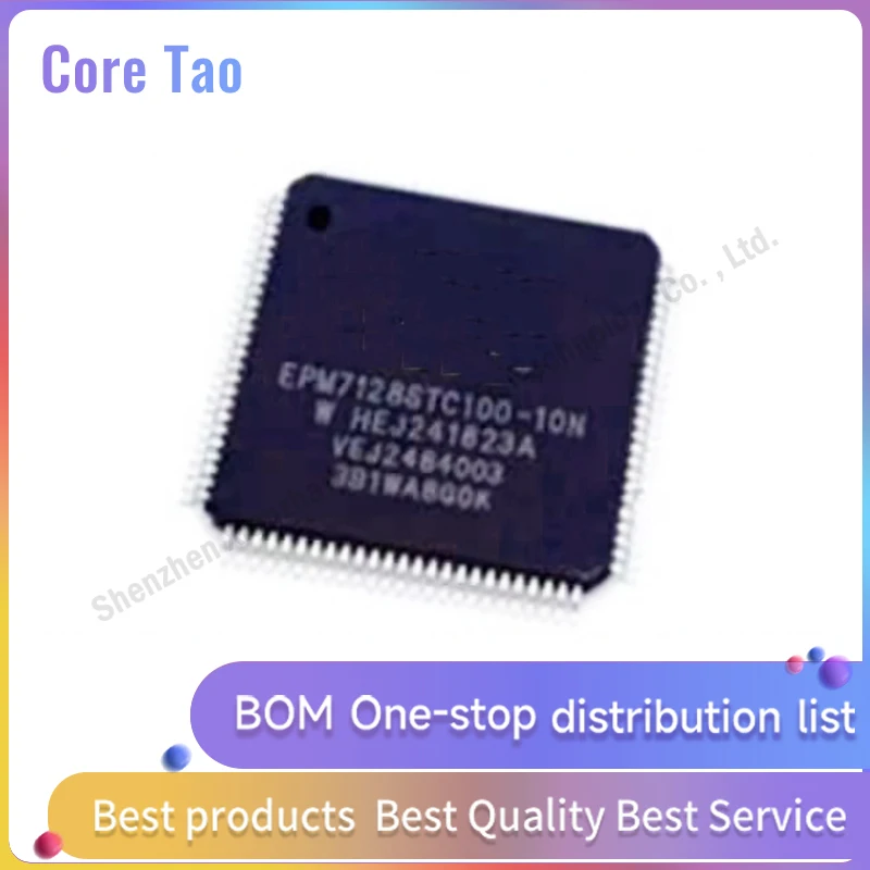 1PCS/LOT  EPM7128STC100-10N EPM7128STC100-10 EPM7128STC100 QFP100 Programmable logic device chips in stock