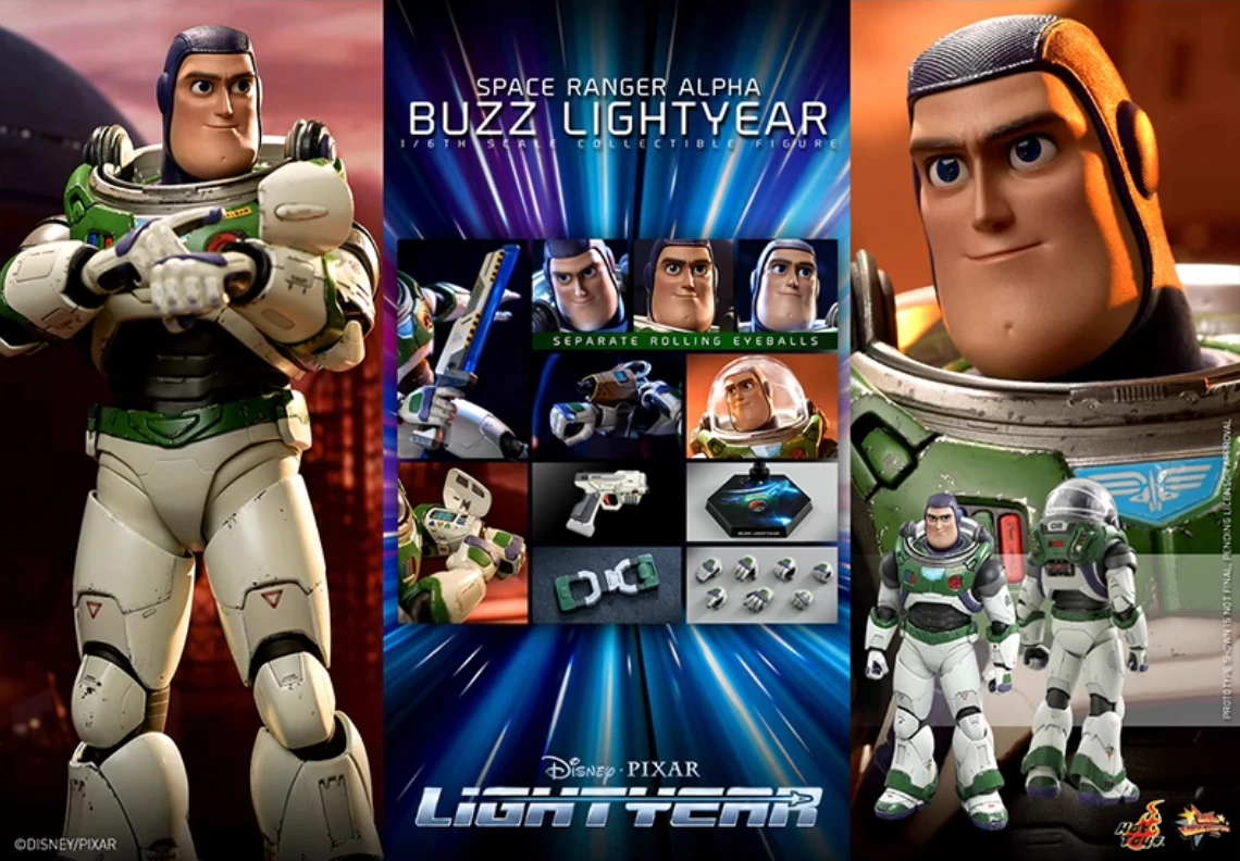 

Original Hottoys HT MMS634 space ranger alpha BUZZ LIGHT LIGHTYEAR Action Figures Model Toys Collectible
