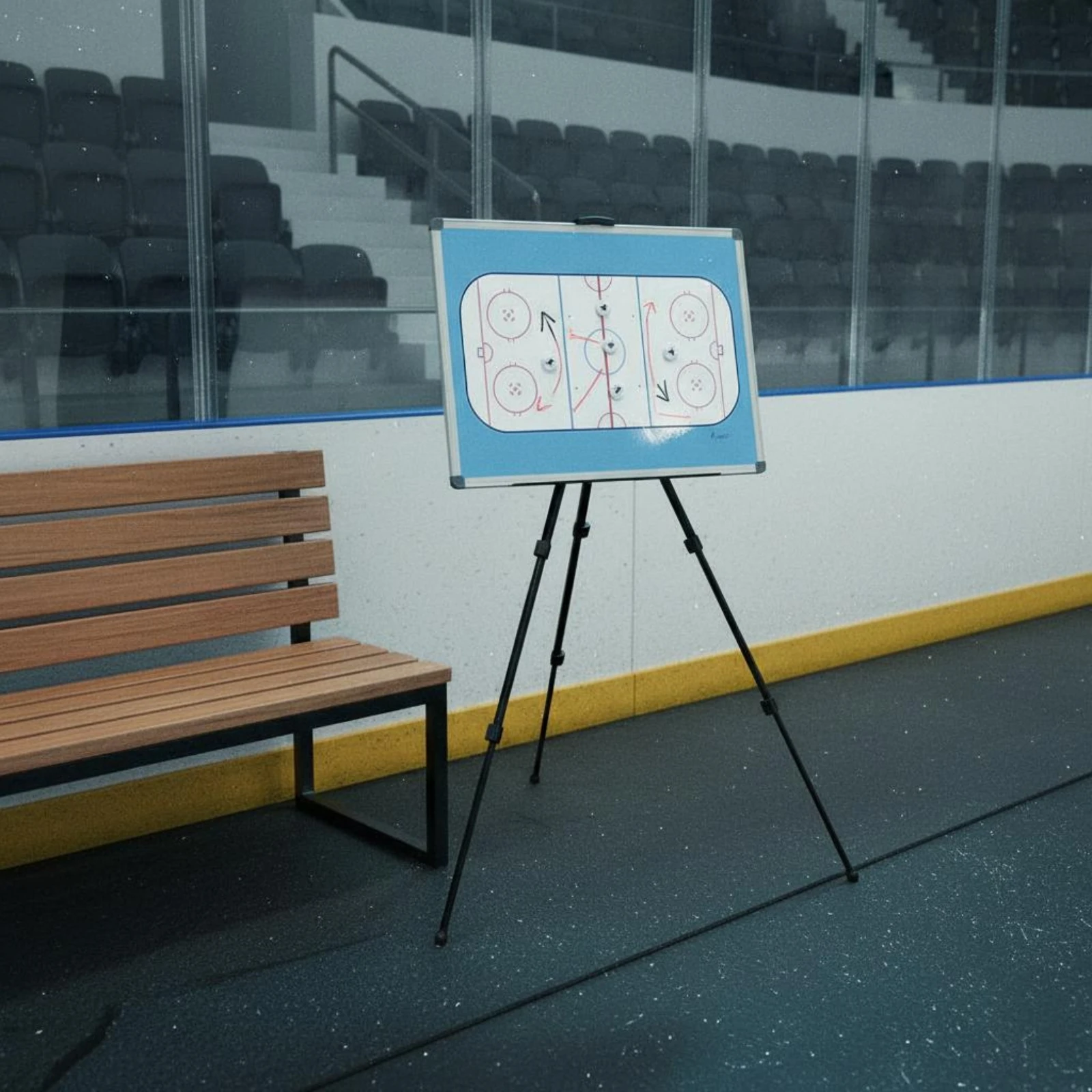 tableau-de-coaching-de-hockey-sur-glace-avec-support-inclus-equipement-sportif-facile-a-nettoyer-et-durable-pour-les-entraineurs