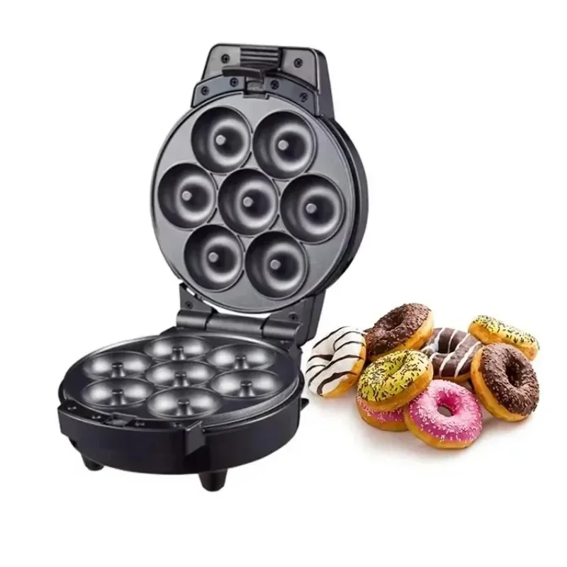 Kitchen Mini Multifunctional Cake Pop Donut Waffle Maker, Adjustable Temperature Control, Non-Stick Pot Coating