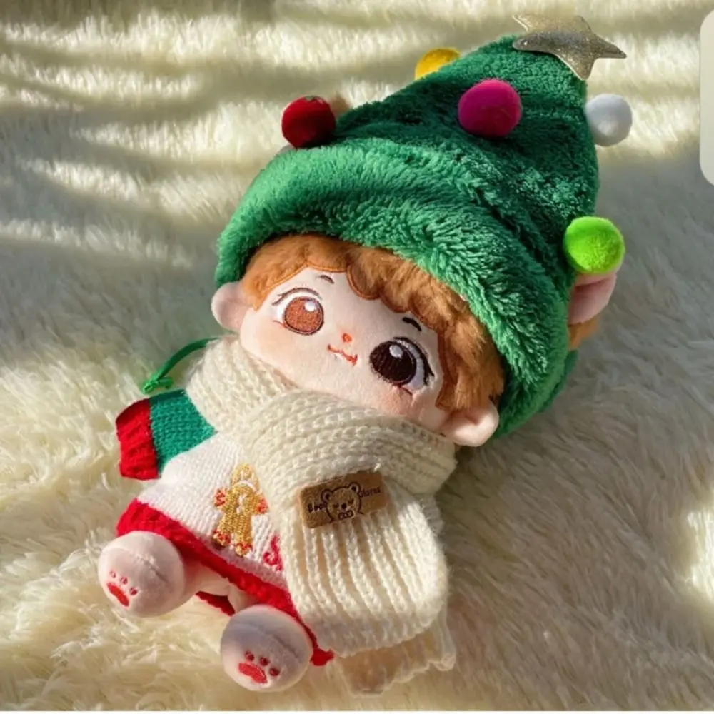 Moda natal 20cm algodão boneca roupas diy brinquedo presente boneca roupas decoração colorido bonito boneca acessórios boneca bjd