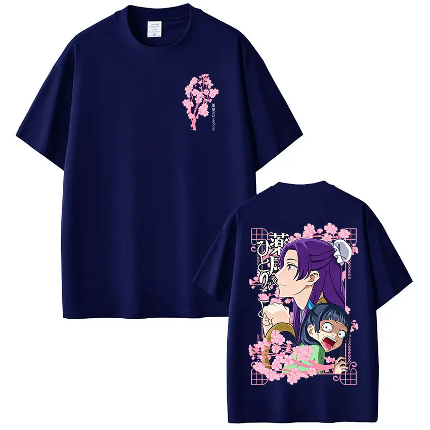 Anime The Apothecary Diaries Maomao Jinshi T Shirt Men Women High Quality Cotton T-shirt Fashion Oversized Short Sleeve T-shirts