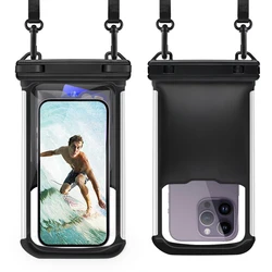 HAISSKY Bubble Float Waterproof Phone Bag For iPhone 16 15 14 13 12  Pro Max 15 Plus Samsung S24 Ultra Crossboday Swimming Pouch