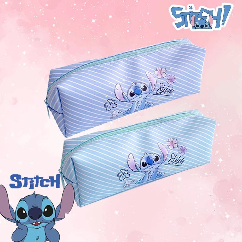 Stitch Anime Pencil Case Stitch Print Pen Bag Cartoon Students Storage Bag Stationery Back to School Christmars Birthday Gift