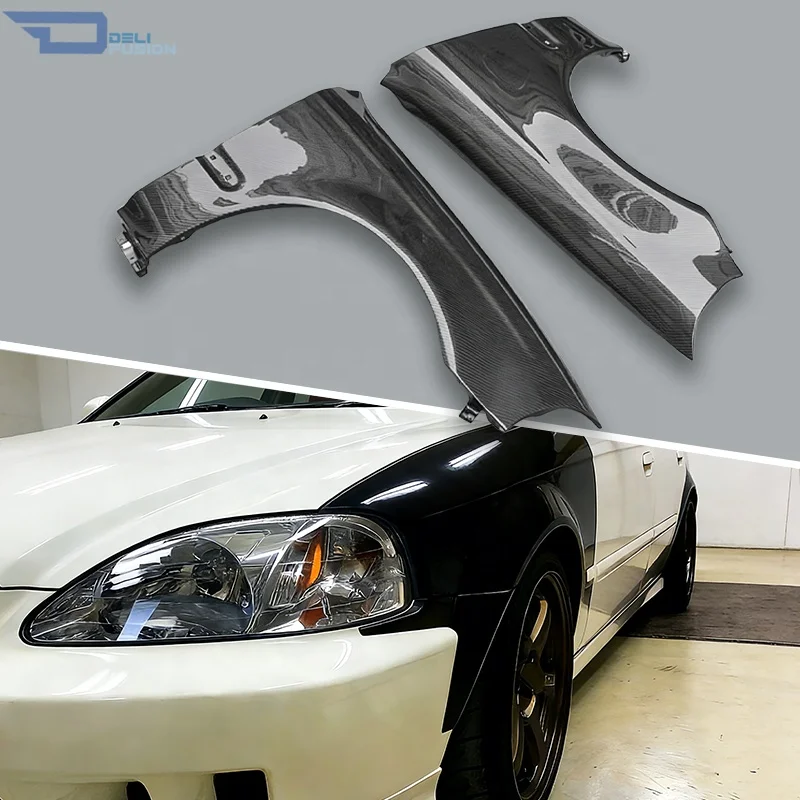 

Передний брызговик из карбона для Honda Civic Ek4 Ek9 1996-1998, запчасти для автомобилей Ek9 Typer Hatchback.