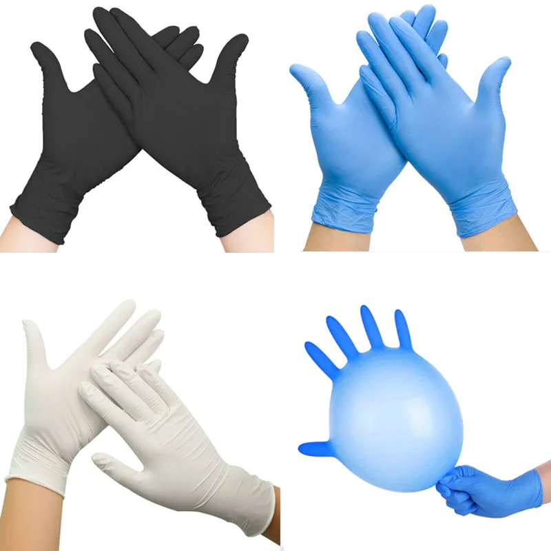 Einweg-Nitril handschuhe wasserdichte rutsch feste latex freie Handschuhe für die Haushalts reinigung Küchen geschirrs pül arbeiten Gartenarbeit shand schuhe