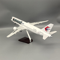 China Eastern Airlines C919 Aircraft 1/82 Scale Airplane Model Resin Airbus Airway Diecast Plane With Light Enthusiasts Gift