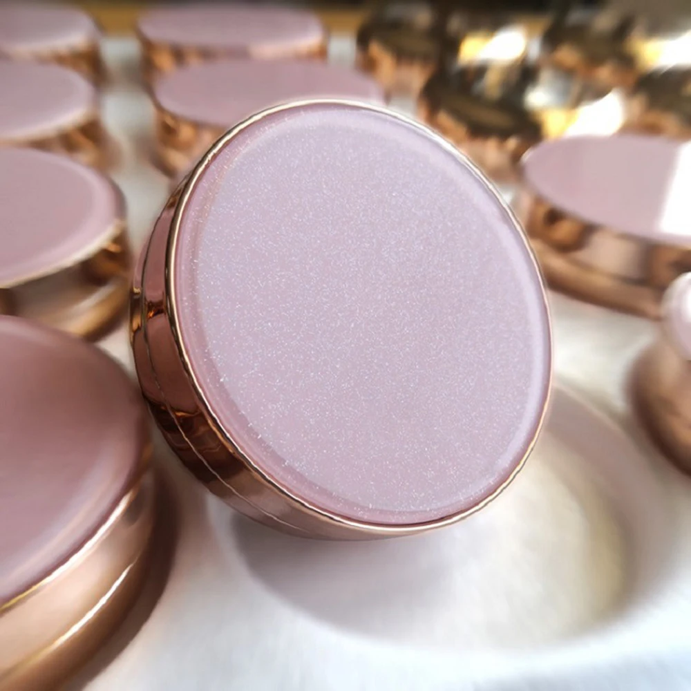 Rosa com pó puff kit de viagem vazio almofada de ar caixa de sopro recipiente cosmético caso de maquiagem com espelho bb creme recipiente