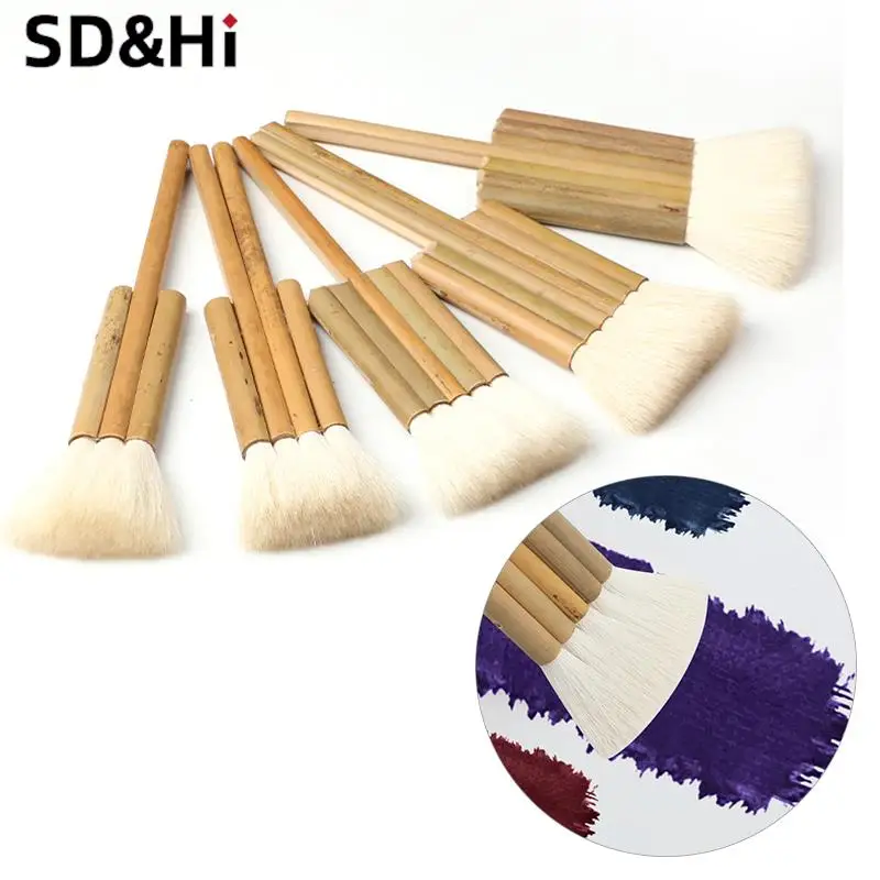 1pc High Quality Goat Hair Bamboo Handle Watercolor Artist Brush For Watercolor Painting Art Supplies