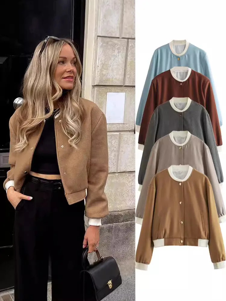 

Bomber Jackets Womens Jacket American Style All-Season Velvet Quilted Baggy Artistic British Commuting Urban Modern Cleanfit Ins