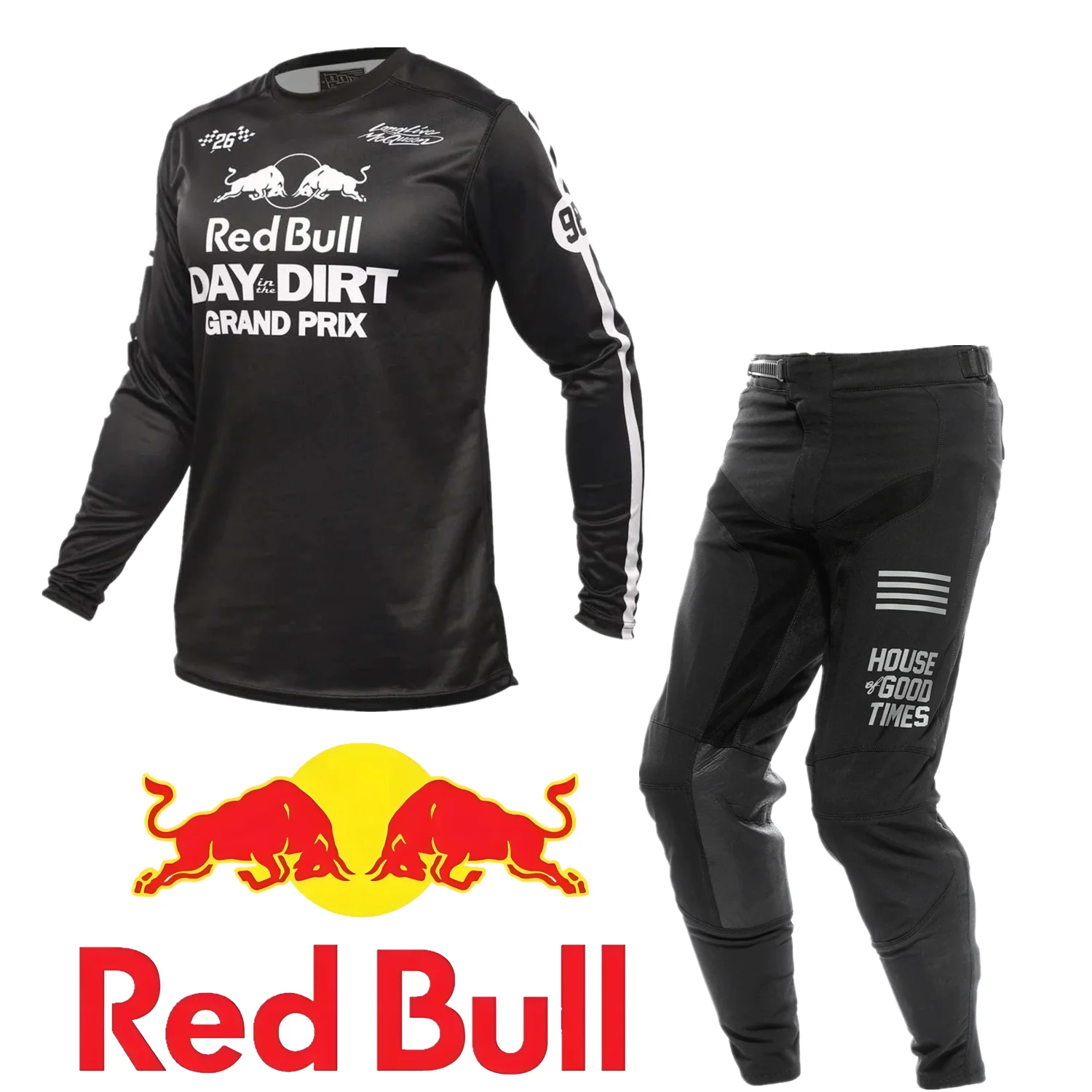 

2026 fh Red Bull Moto Gear Set Off Road Motocross Kit atv Jersey And Pant Dirt Bike Kit Motorcycle Suit Combos