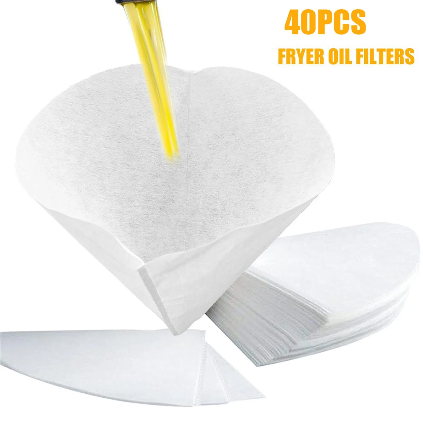 40pcs Coffee Filter Paper Maple Syrup Filter Set Oil Filters Non-Woven Filter Cones Filter Kitchen Restaurants Cafes Paper Bag
