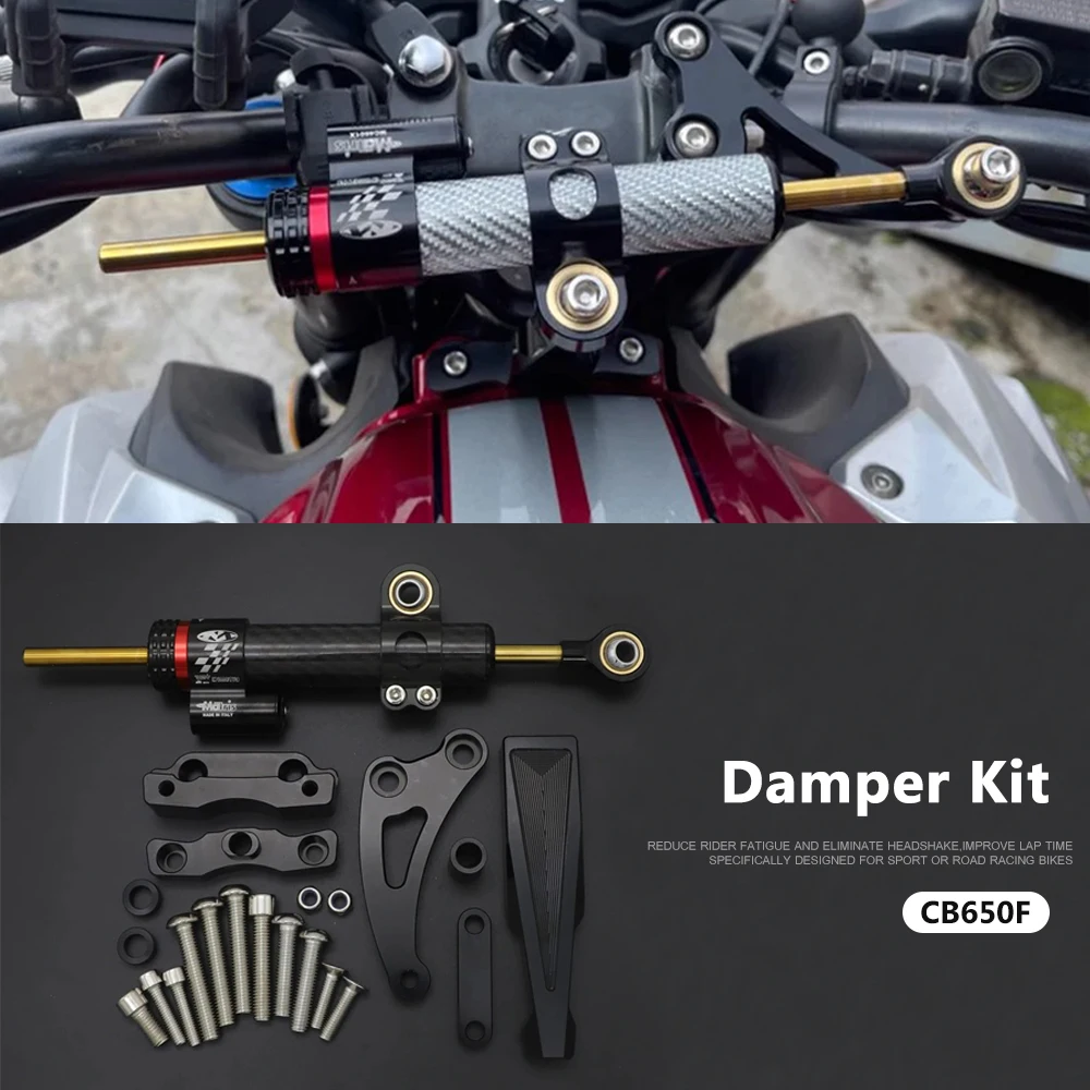 

Damper Kit For HONDA CB650F CB 650 F CB650 F CB400F CB500F CB400X CB 400 F Stabilize Steering Damper Mounting Bracket Kit