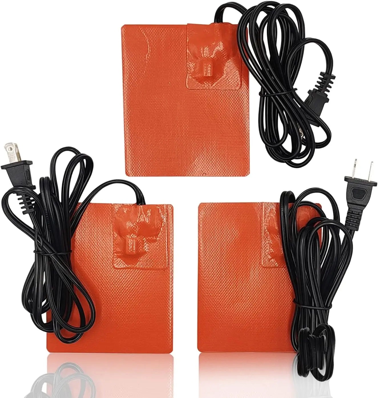 Auto-LKW-Ölwanne-Heizkissen, Silikon-Heizkissen für Automotoren, 150 W, 120 V, 10,2 x 12,7 cm, selbstklebendes Motorheizkissen, 3 Packungen