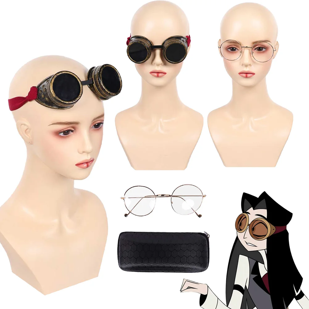 

Fantasia Sir Pentious Glasses Cosplay Goggles 2025 TV Hell Inn Disfraz Costume Accessories Women Halloween Carnival Party Prop