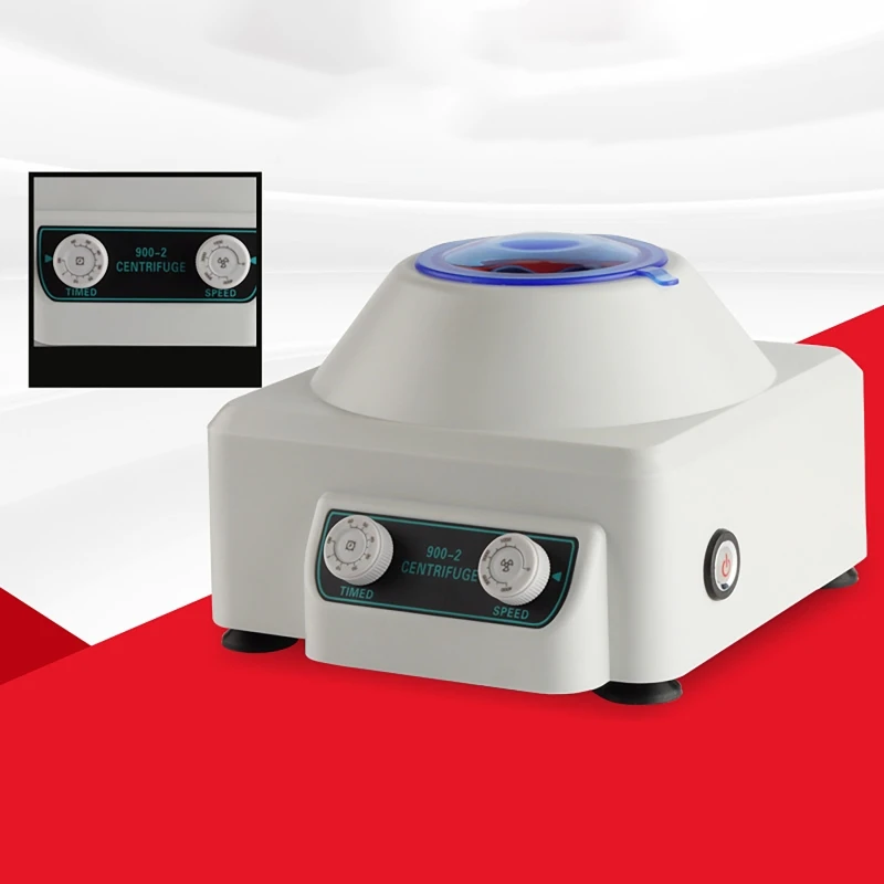 220V 4000rpm/min Stepless Speed Regulation Timing Electric Centrifuge Experimental Instrument Desktop Centrifuge 900-2