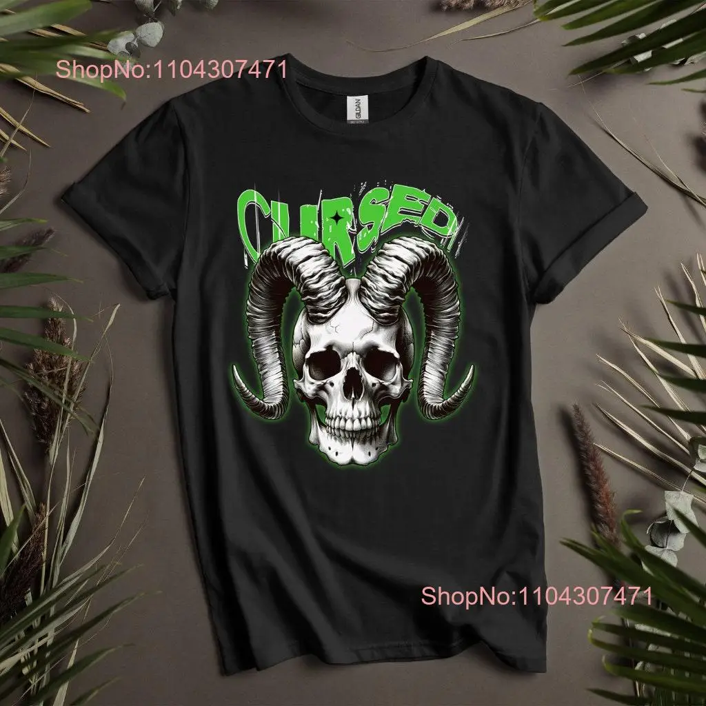 Cursed T Shirt Gothic His and Hers Skull Print Women's Men's long or short sleeves