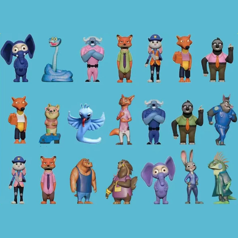 크레이지 애니멀 시티 블라인드 박스 데스크탑 장식 캐릭터 재미있는 PVC 장난감 모델 블라인드 박스 홈 장식 어린이 선물