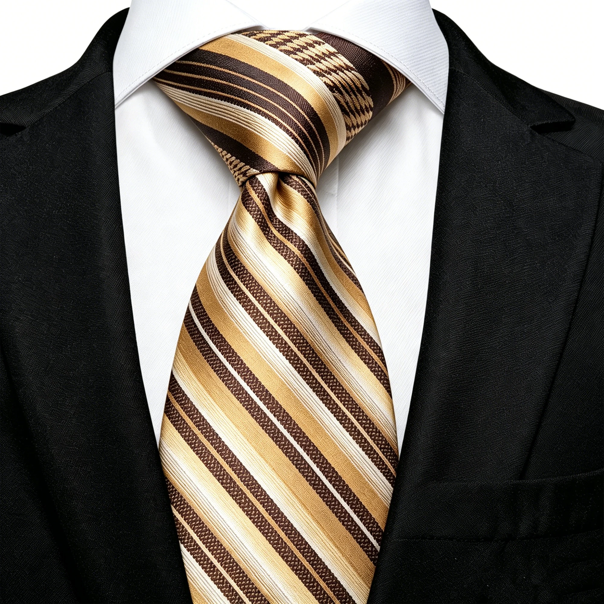 Men 10cm Wide 100% Real Silk Printed Tie Luxury Gentleman Formal Necktie Premium Fabric For Business Wedding Party